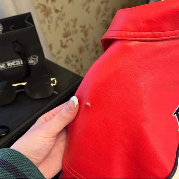 Vintage Nike Red Sox varsity coat sz XL - Picture 8 of 10